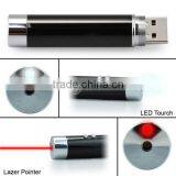 3 in 1 Laser Pointer Pen Keychain With Red Laser
