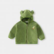 Children's Fleece Jacket Baby Newborn Coat Kids Warm Clothes Hoodie thumbnail-5