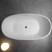 New Design Bathroom Acrylic Freestanding Bathtub for One Person Bath Tub for Adult thumbnail-4