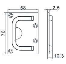 Ship Parts Mirror Polish Stainless Steel Marine Flush Lift Ring Pull Hatch Lift Ring Handle thumbnail-2