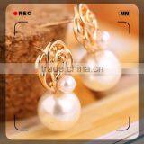 100% Brass Copper Alloy Plating Gold Latest Earring Design thumbnail-2