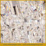 Big Square LED Crystal Short Chandelier With Clear k9 Crystal With Lighting Remote Control thumbnail-4