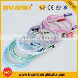 Factory Oem Silver Plated Transparent Male Male Audio Cable 1m High Performance AUX Cable Silver Plated 3.5mm Audio Cable