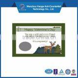 High Quality Scratch off Card With Hologram Scratch Panel