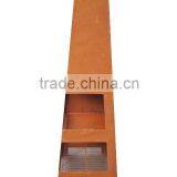 Outdoor Steel Fireplace Chimney With Rust Color thumbnail-2