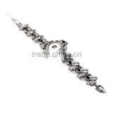 2016 Hot Newest Vintage Full Crystal Chain Bracelet Woman 18mm Ginger Snap Button Bracelet thumbnail-3