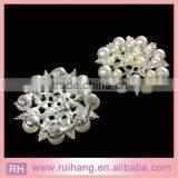 Wholesale Rhinestone Jewelry Pearl Brooches for Wedding Bouquet Decoration thumbnail-3