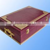 Elegant Glossy Red Wood medal box