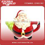 Ceramic Christmas Teapot With Santa