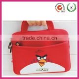 2013 hot sale cute bird heat transfer neoprene kids laptop case bag carrying(factory)