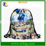 Women Mochila Man Gym bags Travel Backpack The Garden of Earthly Delights Printing Drawstring Shoe Bag