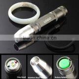 wholesale LED Stainless Steel Rechargeable Mini Jade Testing Flashlight