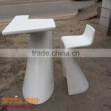 Restaurant furniture set creative fiberglass chair table coffee shop furniture customized