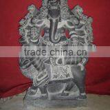 Lord Ganesha Statue Marble Stone Hand Carved Sculpture for Temple