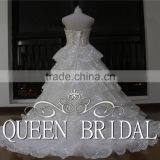 Real Works Luxury Bling Wedding Dresses Ball Gown in Turkey 2016 thumbnail-3