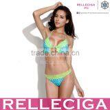 RELLECIGA 2016 Lace Triangle Bikini With Handmade Braided Ties