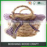 Cheap Willow Wicker Gift Colorful Storage Baskets thumbnail-3