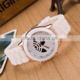 Whoelsale Cheap Silicone Watch Geneva Clover Students Watch Silicon Rubber Watch thumbnail-2