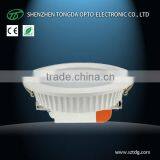 Pure/natural White 4000K Dia 230mm 8 Inch Led Recessed Ceiling Round/square White Downlight 24w 30w (TongDa)