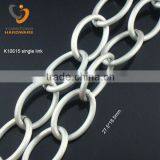 Matt Nickel Color o Shape Chain 27.5*18.5mm