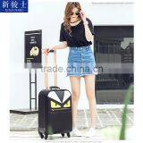 New Design Hot Selling PU Leather Material Travel Spinner Trolley Luggage thumbnail-4