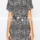 Dongguan Clothing Latest Women Summer Dresses, Short Sleeve Summer Dress for Fat Woman thumbnail-4