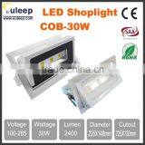 20W-30W-40W-50W LED Squaredownlight, LED Retangle Downlight, Led Shoplight,ceiling Downlight With Frosted Glass/anti-dazzle pc thumbnail-3