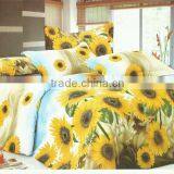 Hot-sell Sunflower Floral Design Polyester Bed Cover Bedding thumbnail-1