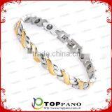 Fashion Stainless Steel Magnetic Bracelet Healthy Magnet Bracelet Magnetic Energy Bracelet thumbnail-1