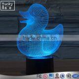 3D Visual LED Table Night Light,Duck Shape Lamp for Room Decoration thumbnail-1