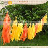 Red Tissue Paper Tassel for Party Favor Gift