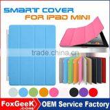 Wholesale Ultra Thin PU Leather Case for IPad Mini Smart Cover,Magnetic Case Sleep On/Off for Apple IPad Mini 2,3,4