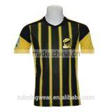 Black Yellow Soccer Jersey for Men Sportswear With Football Jersey Patches thumbnail-5