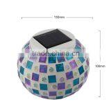 Solar Outdoor Mosaic Glass Solar Lantern Body Lamp thumbnail-5