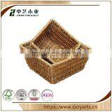 2016 New Design Accept OEM Rustic Hinging Rectangular Wicker Basket no Handles thumbnail-6