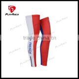 Sublimation Printing French Flag Sunscreen Custom Made Cycling Leg Warmer thumbnail-1
