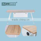 ED01 Durable Use Wood Steel Office L-shape Furniture Executive Tables thumbnail-6