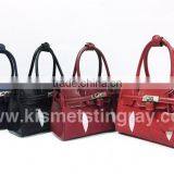 SMART CASUAL LADIES HANDBAGS, TOP HANDLE HANDBAGS WITH ADJUSTABLE SHOULDER STRAP, HIGH QUALITY GENUINE STINGRAY BAGS thumbnail-6
