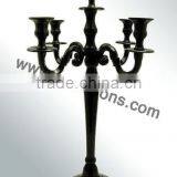 Black Candelabra Wedding Centerpieces And Metal Religious Candelabra With Candel thumbnail-4