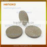 Micron Sintered Titanium Porous Filter Disk