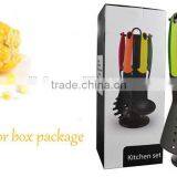 HF-217 7pcs New Designed Practical Colorful Nylon Kitchen Cooking Utensils Set thumbnail-6