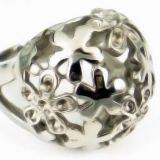 Titanium Steel Compasses Skull Ring For Boyfriend Jewelry thumbnail-4