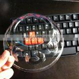 Clear and Safe Disposable Plastic Bowl Cover / Sundae Cup Cover thumbnail-1