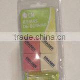 4 pc Minin Square Erasers