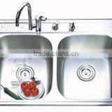 8456A Double Bowls Kitchen Sink thumbnail-1