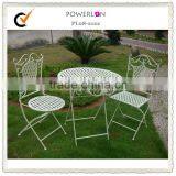 Antique White Metal Garden Chairs and Tables thumbnail-1
