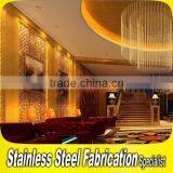 Custom Made Stainless Steel Hotel Lobby Wall Decoration thumbnail-5