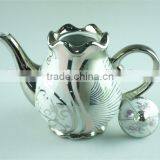 Siliver Chromed Porcelain Teapot With Lid, 800 ml Water Pots&kettles Chaozhou Stock thumbnail-3