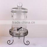 Colored Glass Beverage Jar With Pump thumbnail-5