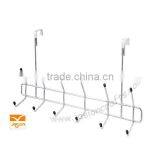 Kitchen Utensil Rack 10 Fixed Hooks Chrome Wall Mounted 2 Tires thumbnail-1
